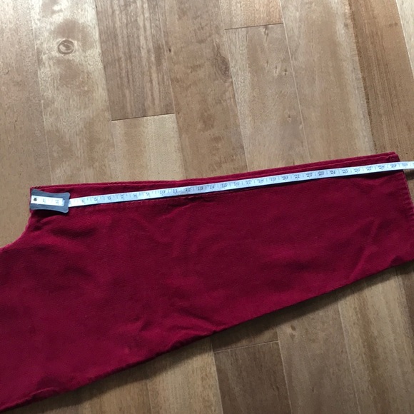 Corduroy pants, burgundy, drawstring waist, Sz XL - Picture 5 of 6